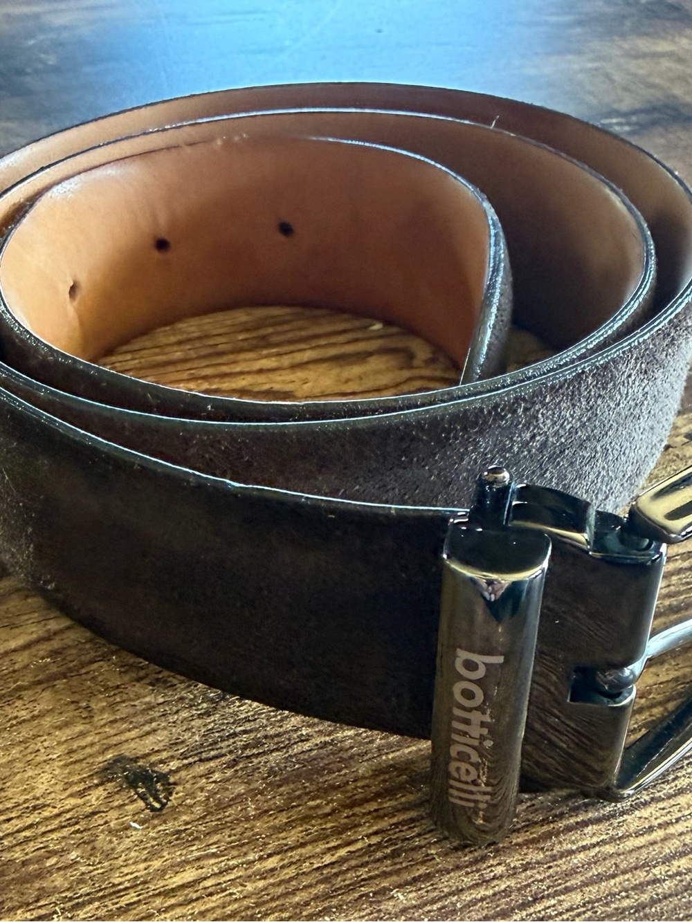 Botticelli Men's Brown Leather Belt